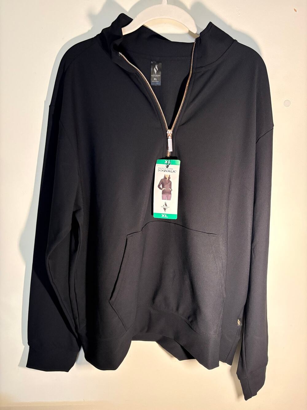 Sketchers xl black quarter zip light weight sweatshirt